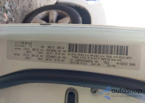 2015 Ram 1500 Express from USA, damaged, VIN 1C6RR7KG2FS648749